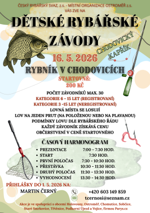 rybářské závody na rybníku
